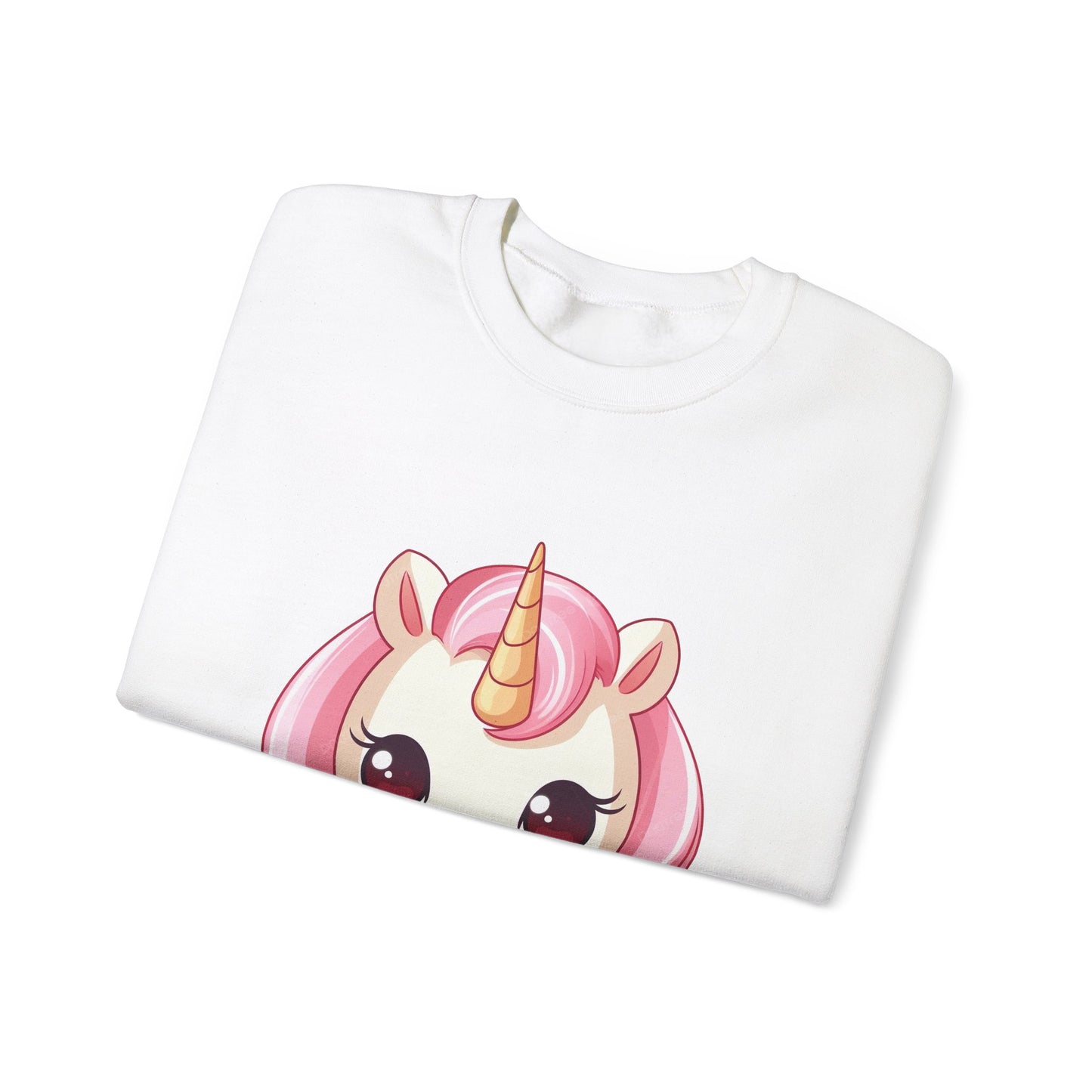 Kawaii style unicorn donut Unisex Heavy Blend™ Crewneck Sweatshirt