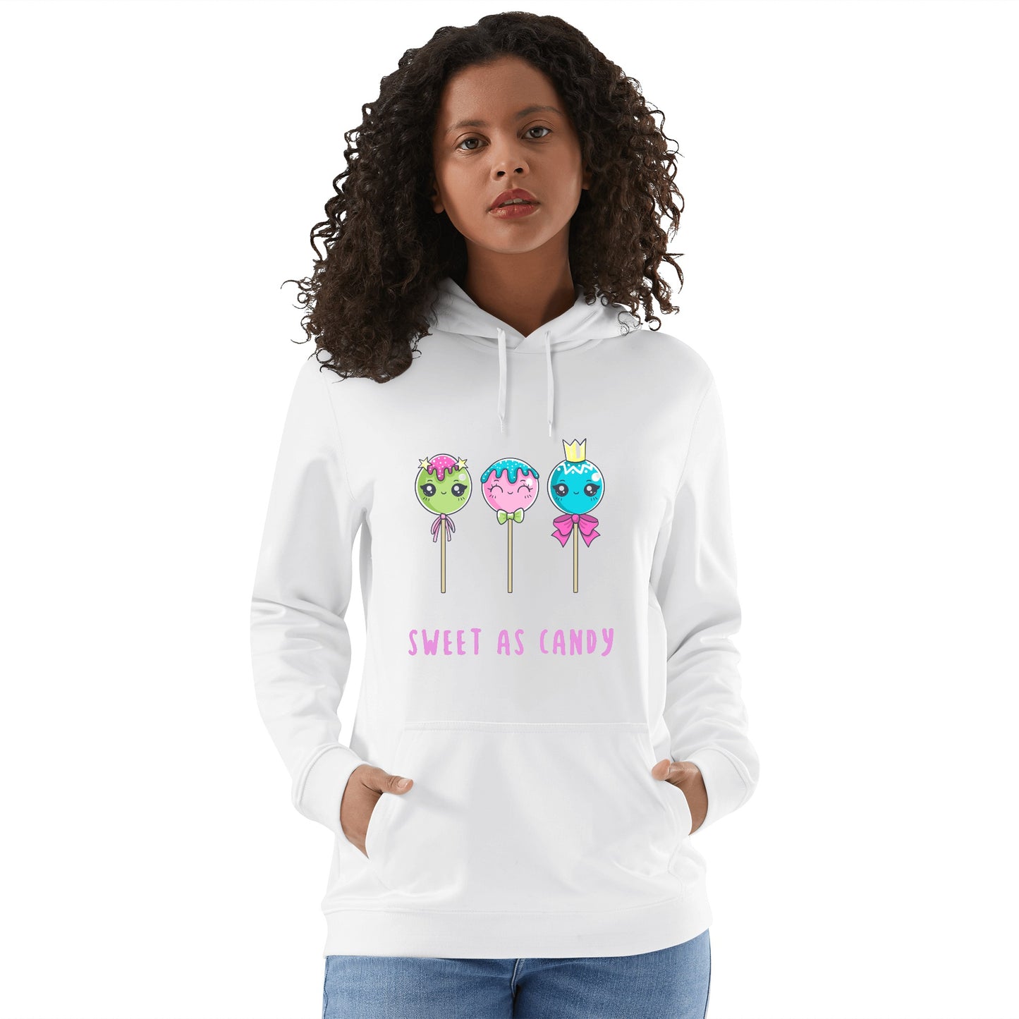 "Sweet as Candy" Adult Cotton Hoodie