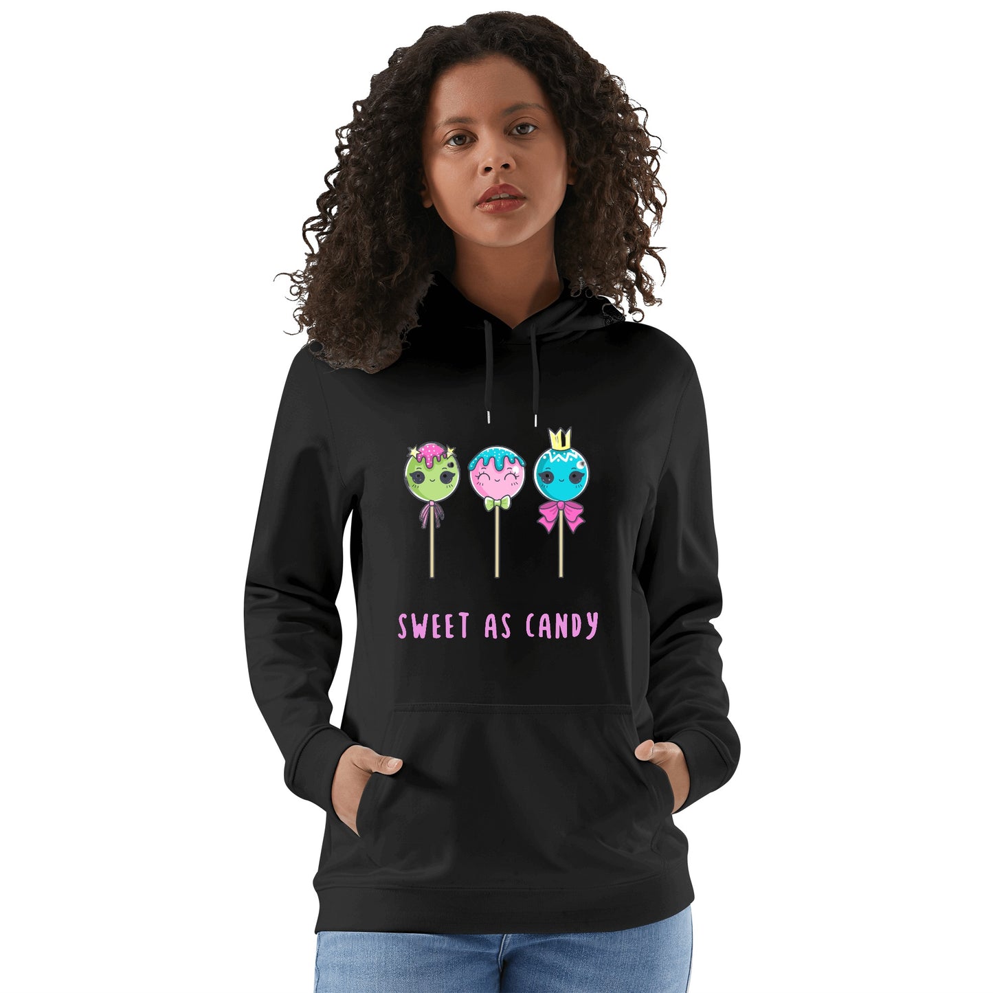 "Sweet as Candy" Adult Cotton Hoodie