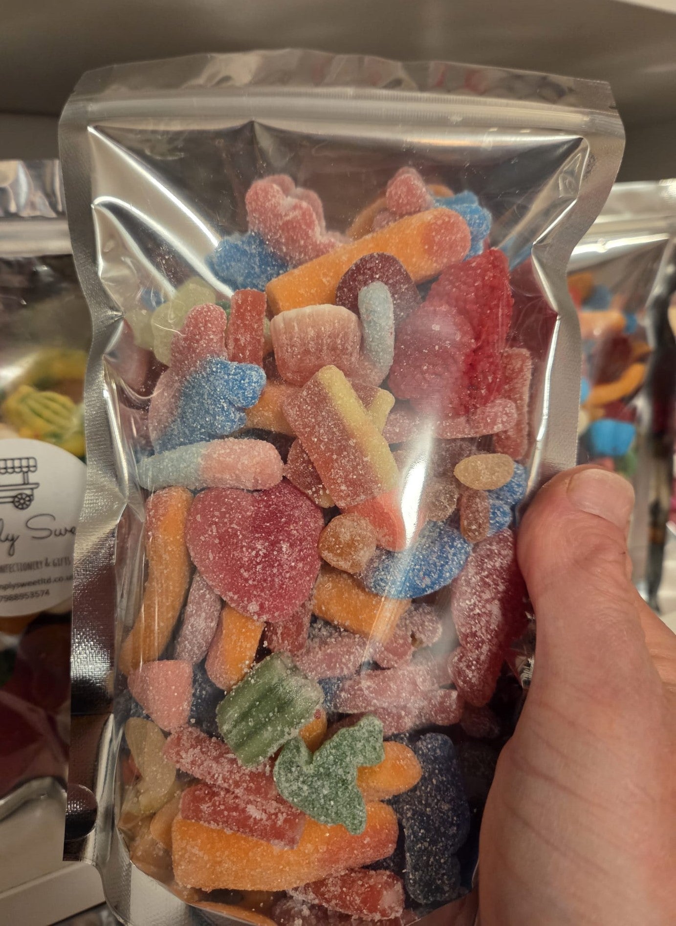 Just Fizzy pick'n'mix sweet pouch. 500g and 1kg pouch