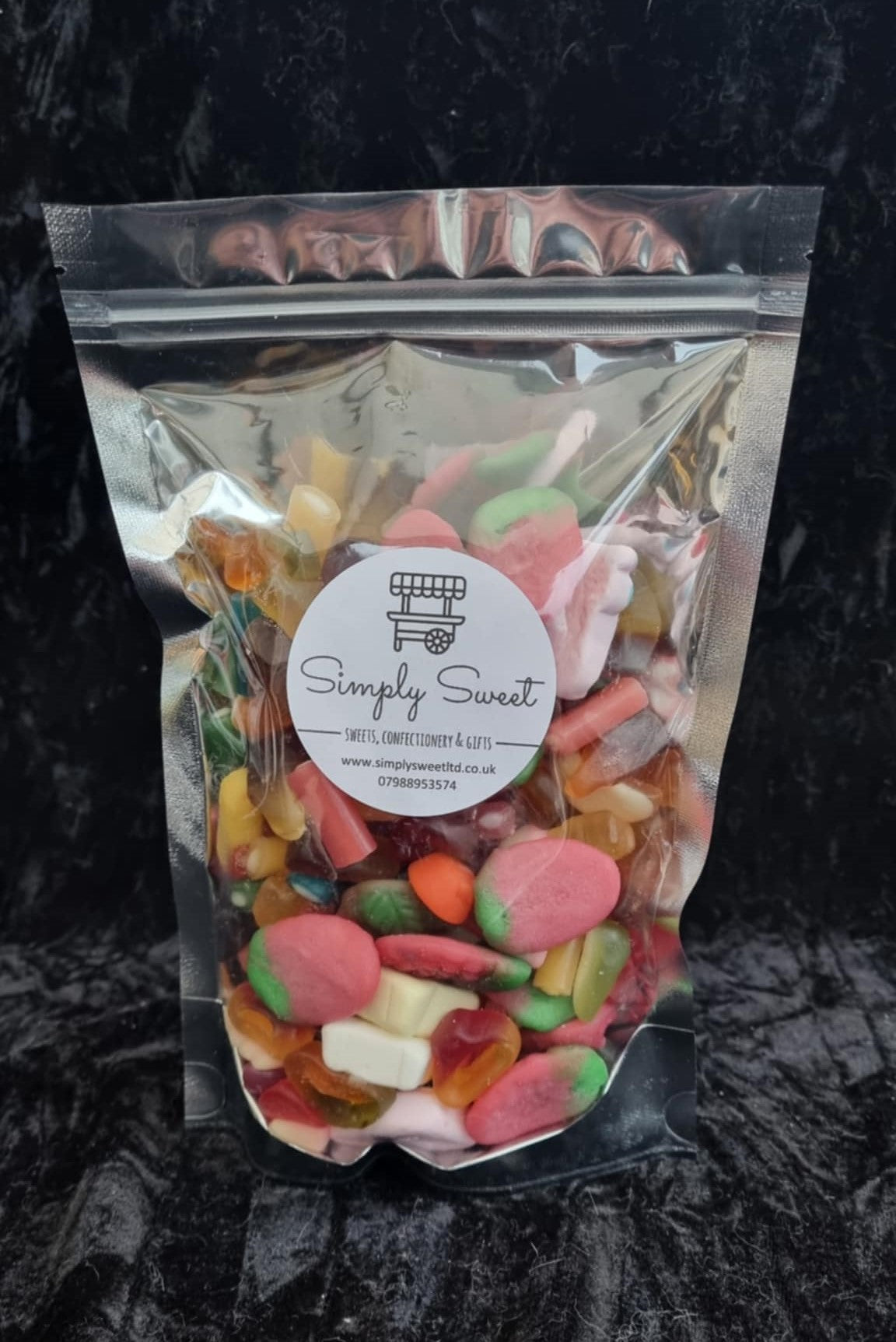 Just Jelly Pick'n'Mix sweet pouch. 500g and 1kg pouch