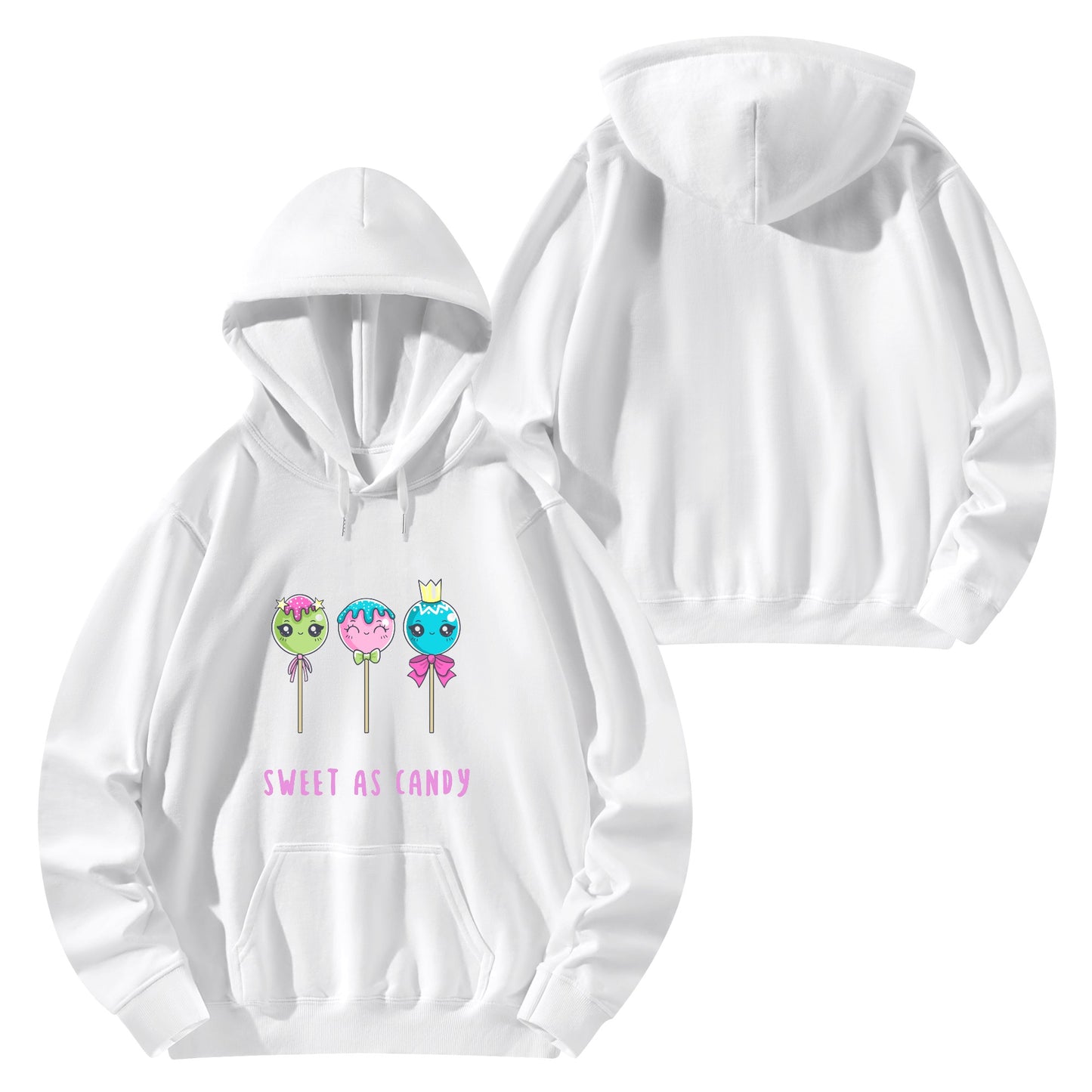 "Sweet as Candy" Adult Cotton Hoodie