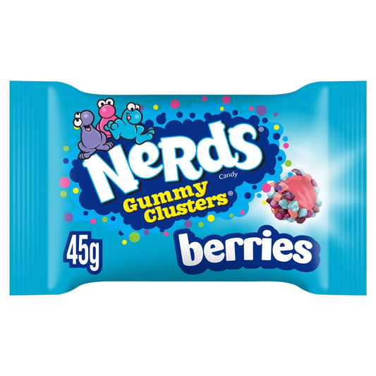 Nerds Gummy Clusters Berries Fruit Flavour Candy Bag 45g American Candy