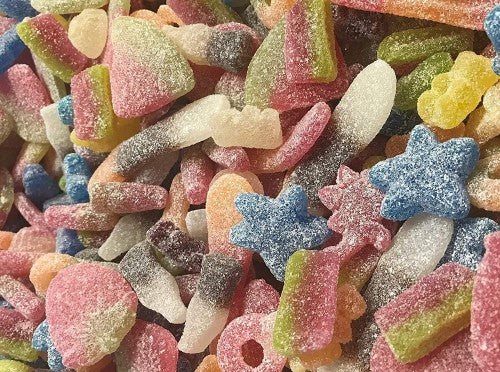 Just Fizzy pick'n'mix sweet pouch. 500g and 1kg pouch