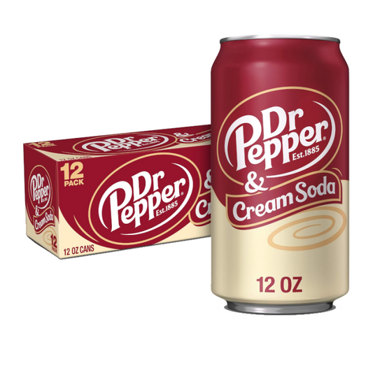Dr. Pepper & Cream Soda - 12oz (355ml) USA Import